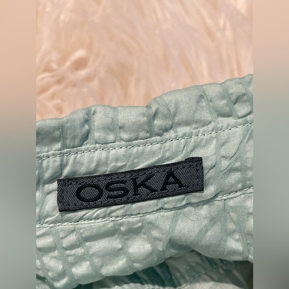 OSKA 100% cotton pattern button front tunic blouse shirt - Picture 9 of 9